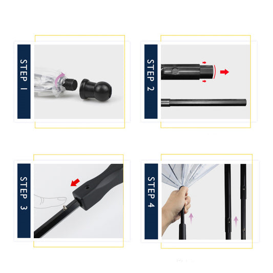 Cool Transparent Umbrella With Traction Chain - Best Pet Parcel