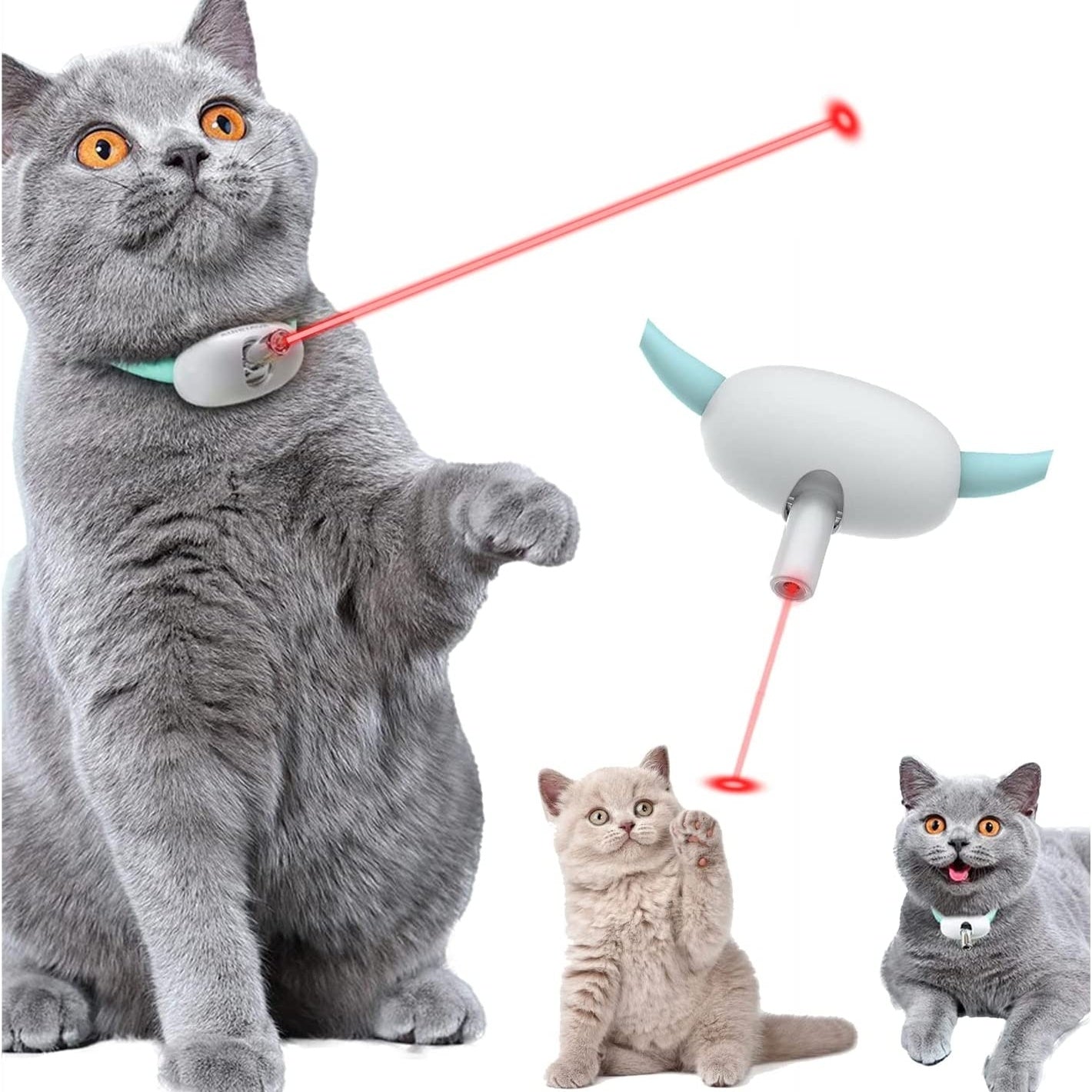 Interactive Automatic Laser Funny Cat Collar Toy - Best Pet Parcel